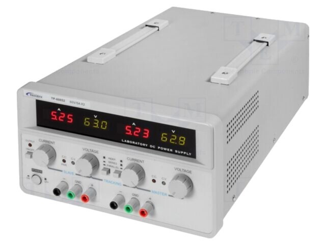 Alimentator de laborator liniar multicanal TWINTEX 0&divide;60VDC 0&divide;5A