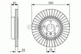 Disc frana BMW Seria 6 Cabriolet (E64) (2004 - 2010) BOSCH 0 986 479 729