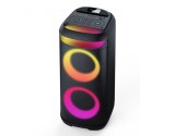 Boxa portabila cu bass, bluetooth, 2x20W, lumini LED RGB, USB, Mp3, Radio Fm,