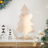 VidaXL Brad de Crăciun din lemn decorativ, 80 cm, lemn de pin masiv