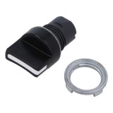 Comutator rotativ 22mm EAO Poz.i stab 1 neagră fără IP65 46