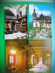 HOPCT LOT 3284 -4 CARTI POSTALE -CASTELUL PELES-SINAIA -JUD-PRAHOVA-NECIRCULATE
