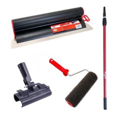 Set gletiera profesionala, inox, 80 cm x 0.3 mm, adaptor, maner prelungitor 1.2-2.2 m, rola gletuit, Lanoliv GartenVIP DiyLine foto