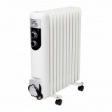 Radiator cu ulei, 11 elementi, putere 800w/1200w/2000w, termostat, Home