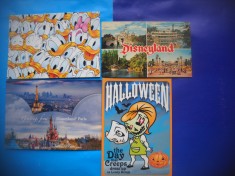 HOPCT LOT NR 960 DISNEY/DISNEYLAND-DESENE ANIMATE -4 CARTI POSTALE-NECIRCULATE