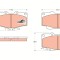 TRW GDB797 COTEC set placute frana disc