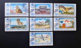 Mongolia (Монгол Шуудан) 1983 Turism, Faună și Aviație Civile Serie Completa 7v Ștampilat Ulaanbaatar - A90