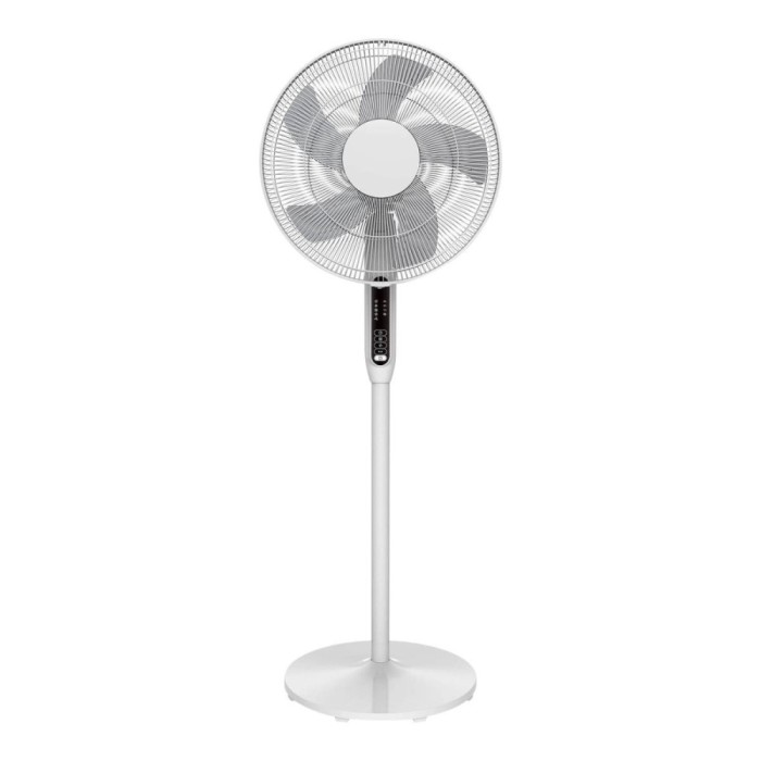 Ventilator de podea 40cm, alb, cu timer