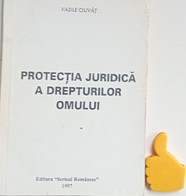 Protectia juridica a drepturilor omului Vasile Ciuvat foto