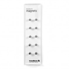 Magnet decorativ cilindric Magnum, clasa 3, 4x7 mm, set 10 bucati foto