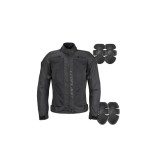 MBS Geaca textila fete Ufo Plast Sirles, protectii umeri/coate, negru, L, Cod Produs: JA13007KL