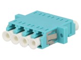 Conector fibră optică LOGILINK - soclu cuplă quad multimodal mamă drept
