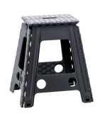 Taburet pliabil plastic gri 29 x 22 x 45 cm