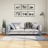 vidaXL Covor pufos &quot;PAMPLONA&quot; fire &icirc;nalte albastru modern 120x170 cm
