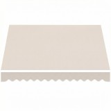 Outsunny Material de &Icirc;nlocuire pentru Cort Retractabil, Poliester UV 50+, 3.5x2.5 m, Crem, pentru Balcon, Terasă, Grădină, 337x250 cm | Aosom Romania