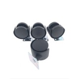 Set 4 roti pivotante din plastic pentru mobila 4 x 40 mm