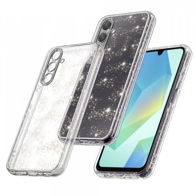 Husa pentru Samsung Galaxy A16 5G A166 / A16 4G A165, Techsuit, SparkleSkin, Transparenta foto