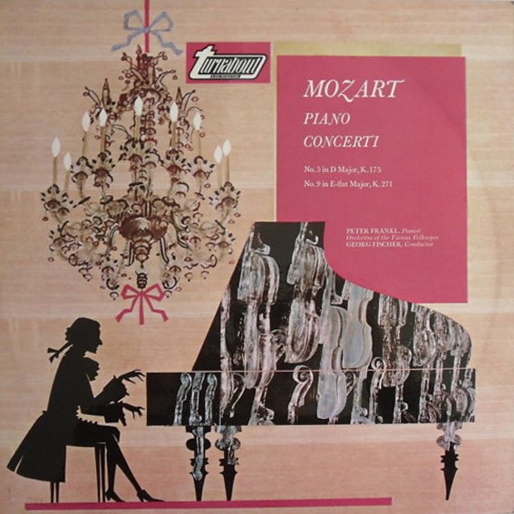 Vinil LP Mozart , Peter Frankl, Georg Fischer &ndash; Piano Concerti No. 5 In D Major, K. 175 / No. 9 In E-Flat Major, K. 271 (VG+)