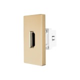 Cumpara ieftin Priza HDMI modulara 1M Luxion, aurie, pentru rame din sticla
