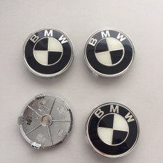 Capacele janta BMW 69/65 mm alb/negru