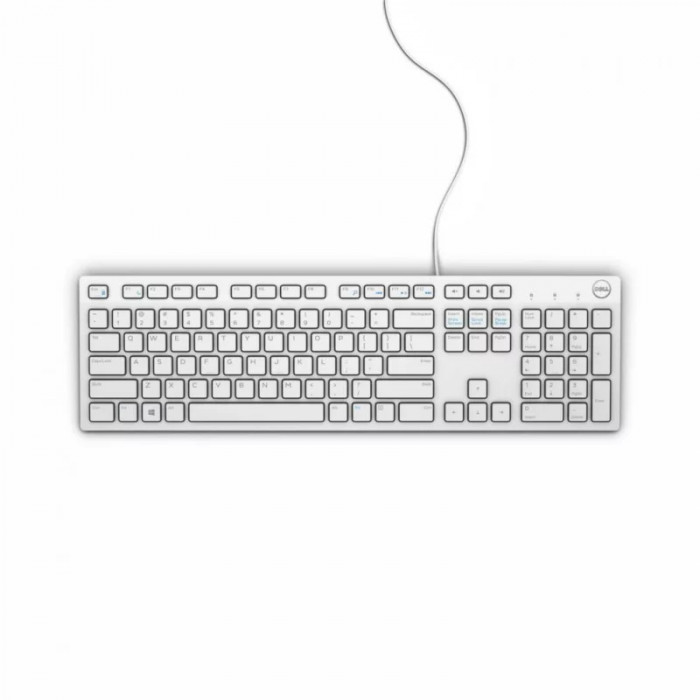 Tastatura Dell Keyboard Multimedia KB216 Wired alba