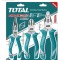TOTAL - SET CLESTI 3 BUC (CLESTE PATENT 8&quot; / 200MM, CLESTIE TAIETOR 7&quot;/ 180 MM, CLESTE CU VARF ASCUT PowerTool TopQuality