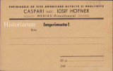 HST CP314 Carte poștală tipizat Pepiniera Caspari Mediaș