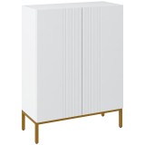HOMCOM Dulap &Icirc;ngust pentru Pantofi, Dulap Subțire pentru Depozitarea Pantofilor cu Rafturi Reglabile, 95x72x31.5 cm, Alb | Aosom Romania