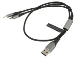 Cablu USB 2.0 VENTION 0,5m USB A la USB B micro și USB C