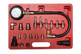 Kit tester auto compresie Diesel cu manometru si 16 adaptori, Real Parts Olanda