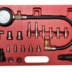 Kit tester auto compresie Diesel cu manometru si 16 adaptori