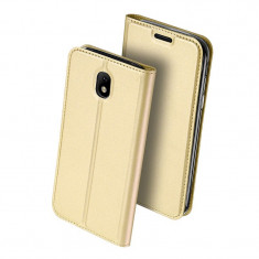 Husa Flip Cover Premium Duxducis Skinpro Samsung J7 2017 Gold foto