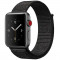 Curea pentru Apple Watch 44mm iUni Woven Strap, Nylon Sport, Dark Black