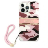 Cumpara ieftin Husa Cover Guess Camo Strap pentru iPhone 13 Pro Max Pink