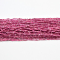 Sirag turmalina roz pietre micro fatetate 25mm 38cm