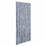 Cumpara ieftin Perdea pentru insecte, albastru si alb, 90 x 200 cm, chenille