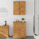 VidaXL Set de mobilier pentru baie 2 pcs Maro 67.5 x 34 x 80 cm