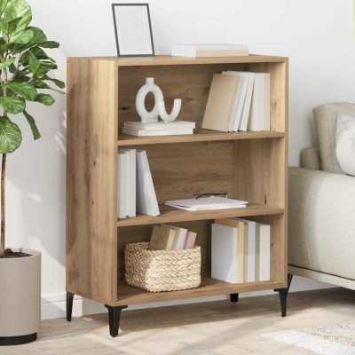 vidaXL Bufet stejar artizanal 32.5 x 69.5 x 90 cm Lemn compozit 880711 foto