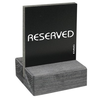 Semn &amp;quot;Reserved&amp;quot; din lemn foto