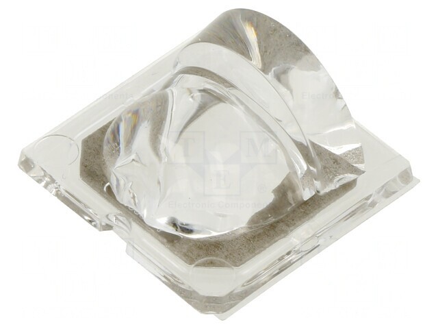 Lentilă LED Pătrată din Plexiglass cu Bandă Autoadezivă