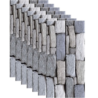 Set 10 x tapet autoadeziv decorativ BZRSH, spuma moale, lavabil, adeziv puternic, usor de montat, suprafata acoperire 1.8 mp, 30x60 cm, 1.7mm grosime foto