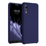 Husa pentru Huawei P20, Silicon, Albastru, 45689.182, kwmobile, Carcasa