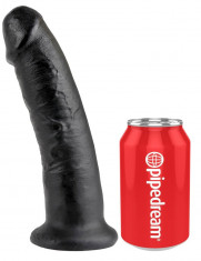 Dildo Clasic Cu Ventuza King Cock, Negru, 22.5 cm foto