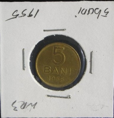 C10 7 - Moneda foarte veche - Romania - 5 banI - 1955 foto