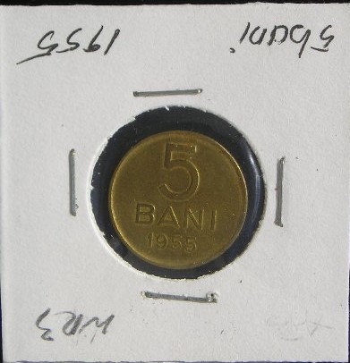 C10 7 - Moneda foarte veche - Romania - 5 banI - 1955