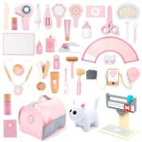Set de joaca doctor veterinar 37 piese roz UMU Toys