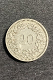Moneda 20 rappen 1883 Elvetia, Europa