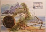 FDC, Pitcairn Islands 1 Dollar - Elizabeth II Establishment of Settlement 1990, KM#7, excelenta,, Australia si Oceania