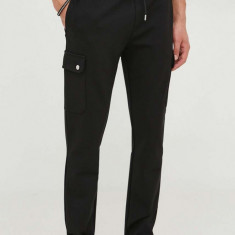 Michael Kors pantaloni din lana culoarea negru, drept