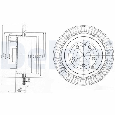 DELPHI BG3925C Disc frana foto
